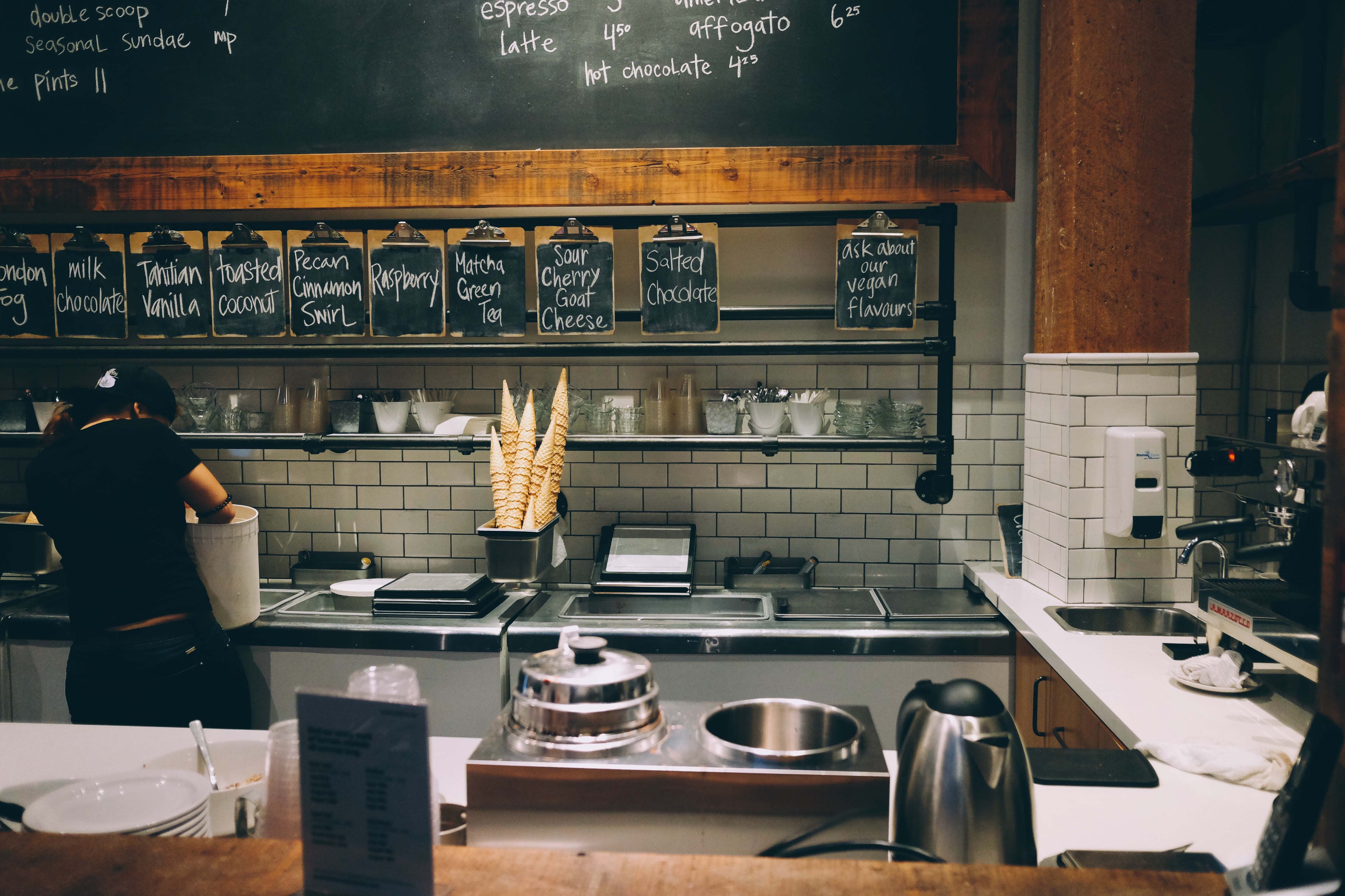 Small business checkout counter